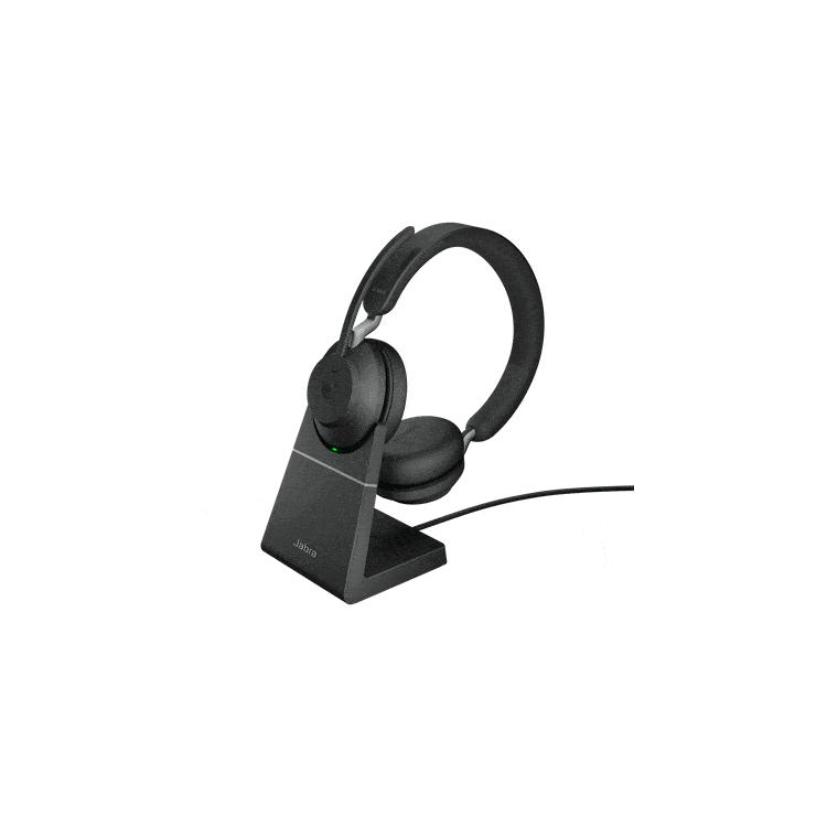 Jabra Evolve 2 65 Link380a MS Stereo Stand Black