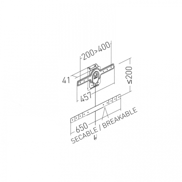 XPO / KROSS / KAMELEO - Support VESA 200-400 pour 1 cran