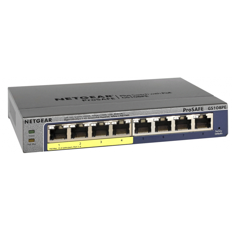 Switch PoE Web manageable ProSAFE