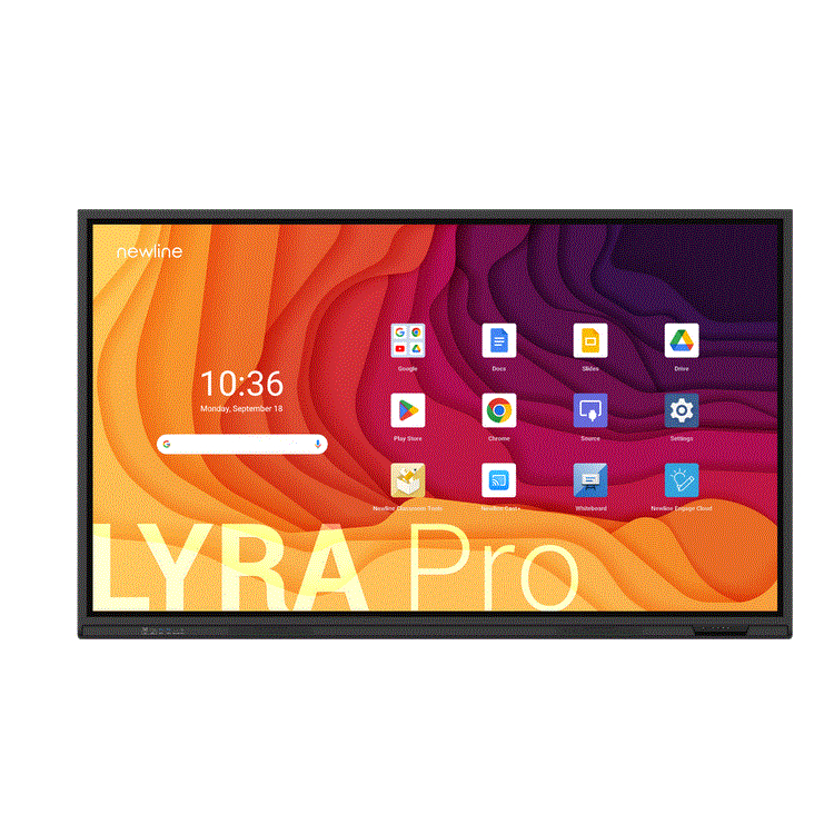 LYRA tactile IR Zero Bonding 75 UHD 450cd/m 40pts Android 13 Google EDLA