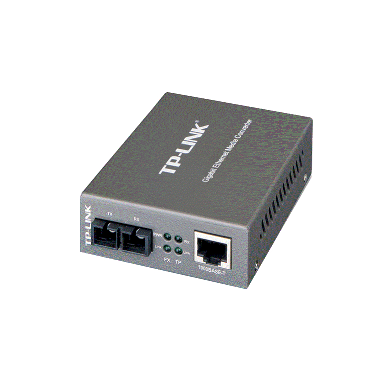 1000Mbps RJ45 to 1000Mbps multi-mode SC fiber Converter, Full-duplex, up to 550m