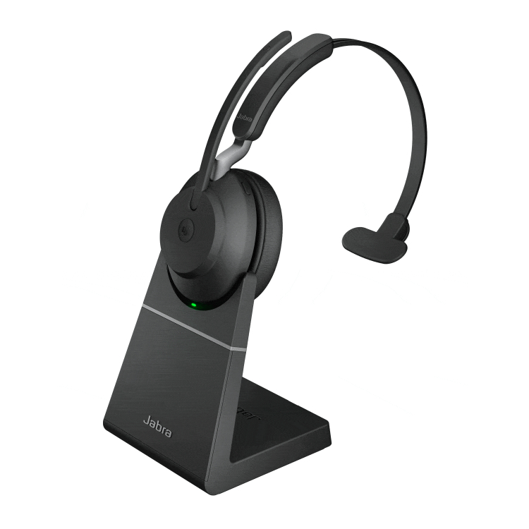 Jabra Evolve2 65 Link380a UC Mono Stand Black