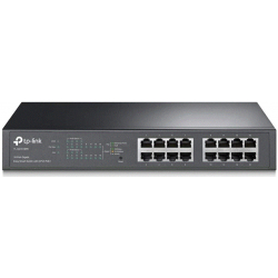 16-Port Gigabit Desktop/Rackmount PoE+ Easy Smart Switch, 16 Gigabit RJ45 ports