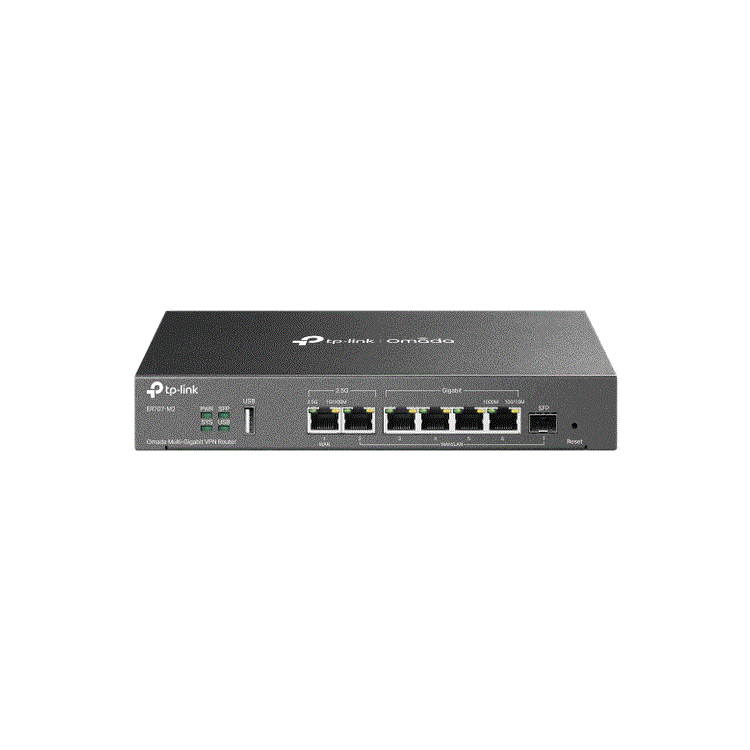 Omada Multi-Gigabit VPN Router, PORT 1 2.5G RJ45 WAN Port, 1 2.5G RJ45 WAN/LA