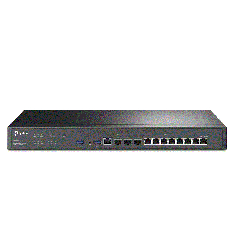 Omada VPN Router with 10G Ports PORT 1 10G SFP+ WAN Port, 1 10G SFP+ WAN/LAN