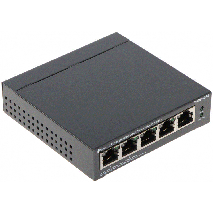 5-Port Gigabit Easy Smart Switch with 4-Port PoE+