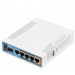 hAP ac  with 720MHz CPU, 128MB RAM, 5x Gigabit LAN, built-in 2.4Ghz 802.11b/g/n