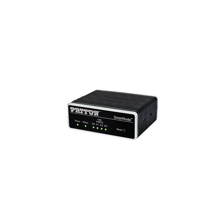 SmartNode FXS-SIP VoIP Gateway, 4x FXS RJ11 1x 10/100BaseTX, Optional SIP-TLS,